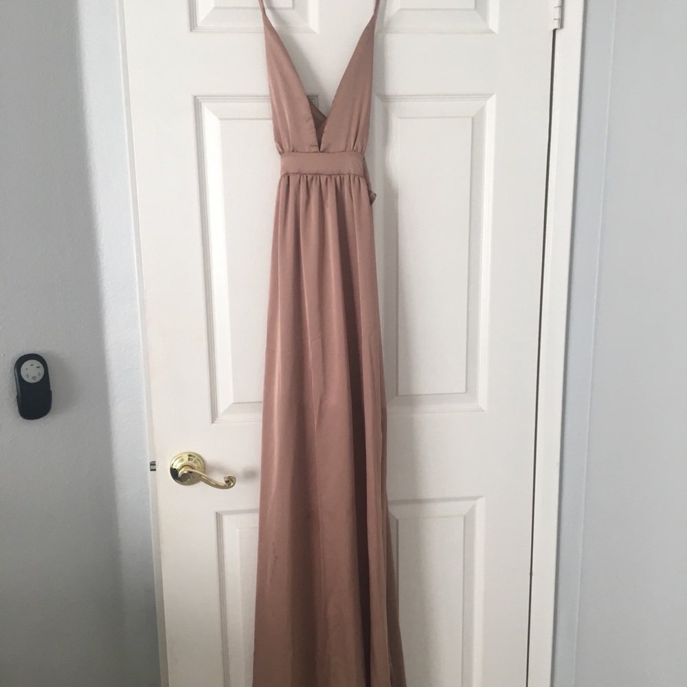 Maxi gold dress